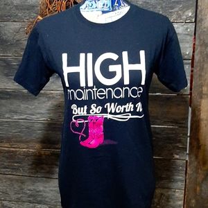High maintenance cowgirl tee